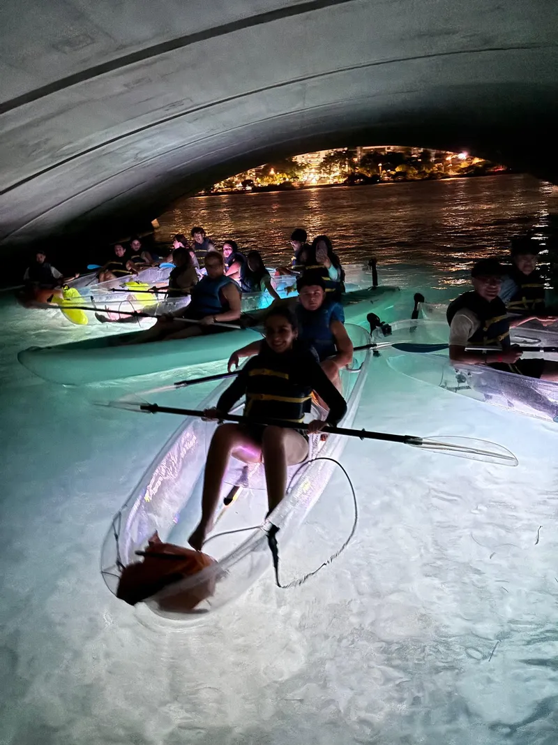 LED Clear Kayak Tour Condado Lagoon | Night Paddle